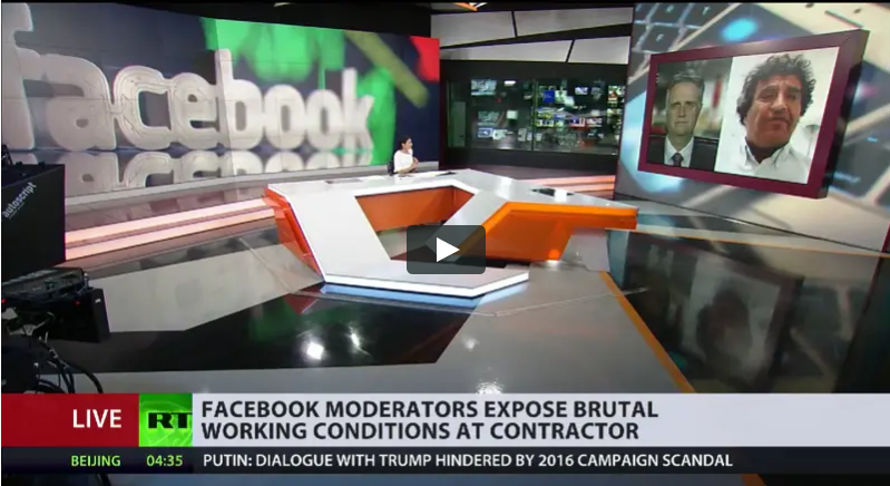 Facebook content moderators bad conditions Yair Cohen